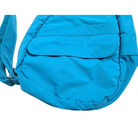 Ameribag Healthy Back Sling Pack Aqua Teal Blue Crossbody Bag Carry - Picture 5 of 9
